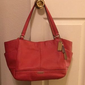 Coach Park Leather Carrie Tote Handbag F23284